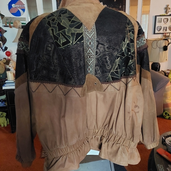 Vintage* B B Dakota Leather Jacket (Large) - Picture 7 of 16